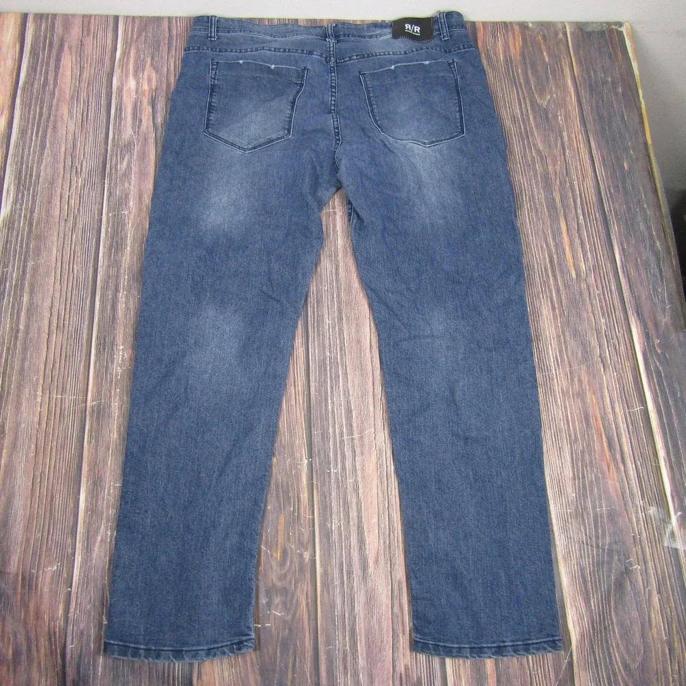 Refinery Republic Jeans Mens 40x32 Straight Fit Classic Stretch Denim Casual Pan